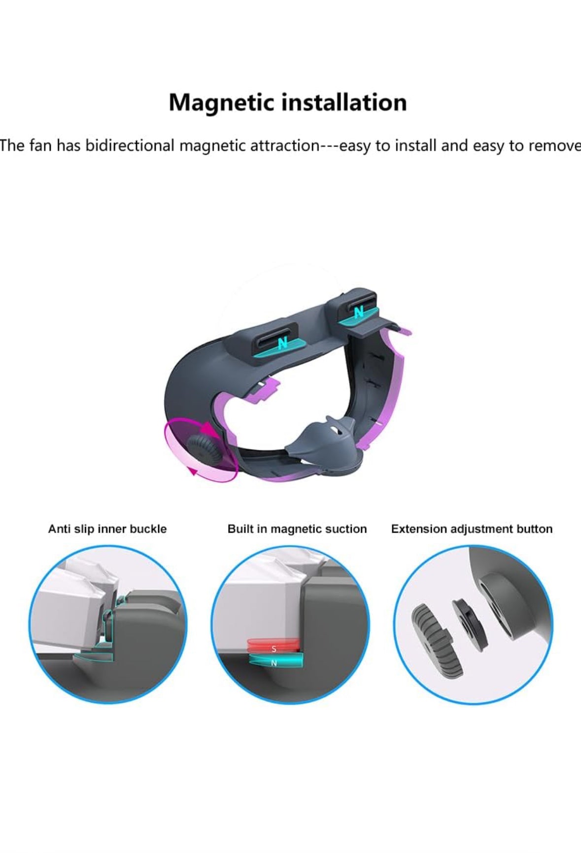 VR Air Circulation CING Fan Replment F for Quest 3 - Online Swap Meet