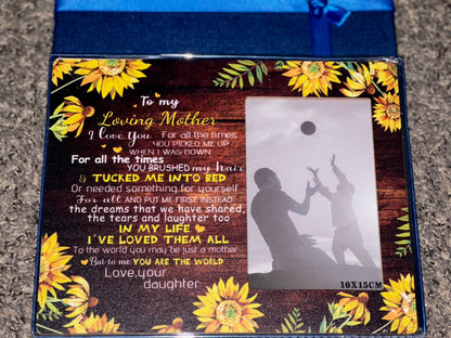 Wooden Picture Frames with Quotes (For Granddaughter, Daughter, Aunt, Mother, Father) - Online Swap Meet