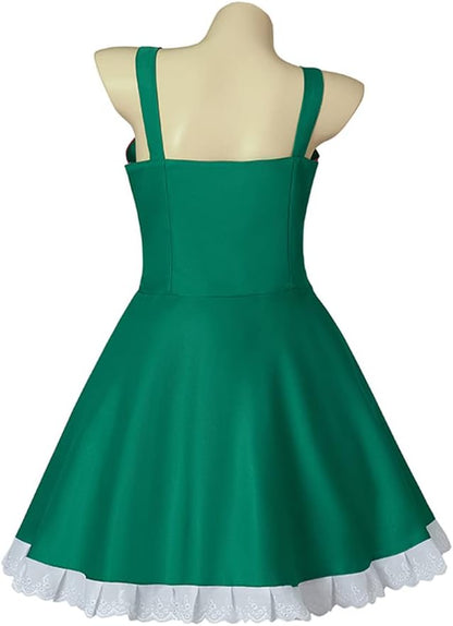 Saniplaycos Princess Star Butterfly Cosplay Dress Costume Green Mini Dress for Women - Online Swap Meet