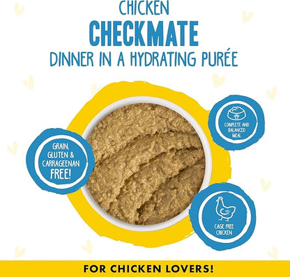 Weruva B.F.F. Play - Best Feline Friend Paté Lovers, Aw Yeah!, Chicken Checkmate with Chicken, 2.8oz Can (Pack of 12) - Online Swap Meet