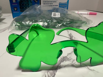 St Patrick’s Day Clover Glasses